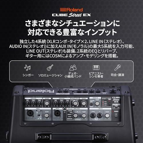 Roland ローランド ポータブルアンプ CUBE Street EX 最大50W出力 屋外/イベント/ストリートライブ 堅牢設計 CUBES_3