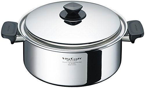 ビタクラフト 両手鍋 IH対応 ステンレス 蓋付 10年保証 ヘキサプライ アメリカ製 5.5L 6127 シルバー