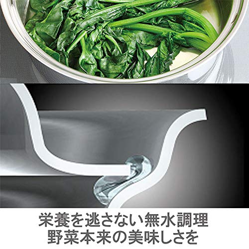 ビタクラフト 両手鍋 IH対応 ステンレス 蓋付 10年保証 ヘキサプライ アメリカ製 5.5L 6127 シルバー_2