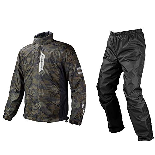 [KOMINE] バイク用 レインウエア ブレスターレインウェアフィアート RK-539 755 雨具 カッパ 防水 03-539 メンズ KO