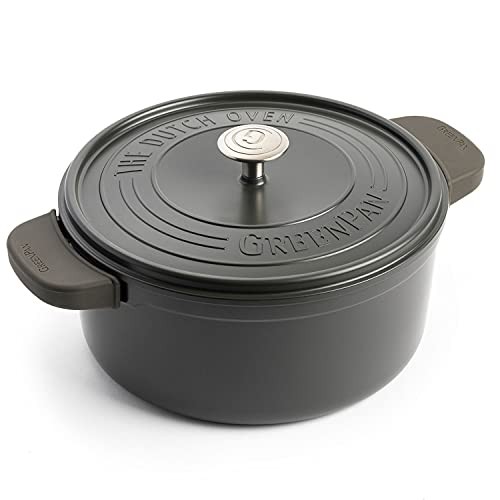 グリーンパン GREENPAN フェザーウェイト 有害物質を一切含まない砂由来ミネラル成分のセラミックコーティング 両手鍋 22cm IH ガスの通販は
