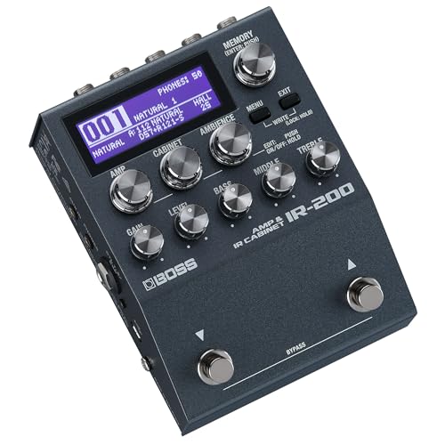 BOSS ボス キャビネットIRペダル IR-200 アンプ&amp;キャビネットプロセッサー 豊富なプリアンプモデル 多彩なキャビネットIR エフェク