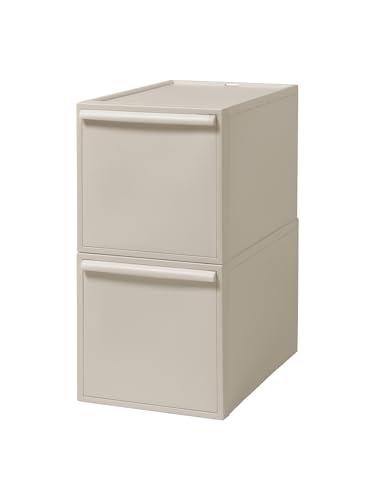 ライクイット (like-it) 収納ボックス クローゼットシステム 引出し (L) 2個組 ベージュ CS-D3 2P 奥行き52cm 衣装ケ