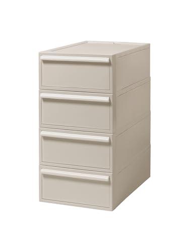 ライクイット (like-it) 収納ボックス クローゼットシステム 引出し (S) 4個組 ベージュ CS-D1 4P 奥行き52cm クロー