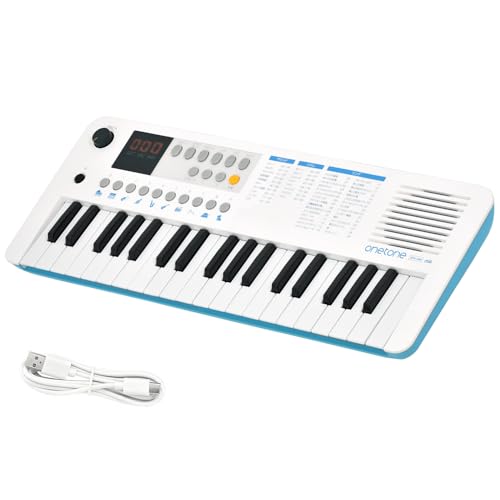 一音の高低(Onetone) 陰電子鍵盤 ミニ37鍵盤楽器 LED見せびらかす積み上げる USB-midi相応う 日本語書きあらわす OTK-37M/WHBL