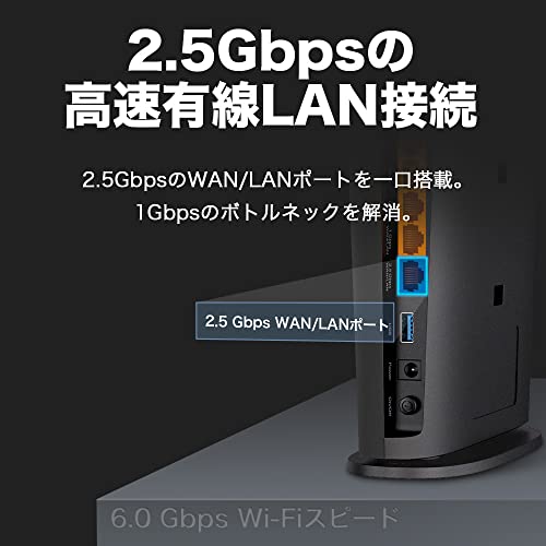 TP-Link WiFi ルーター 無線ルーター 高速 WiFi6 AX6000 IPv6 4804+1148Mbps 2.5Gポート OneM_2