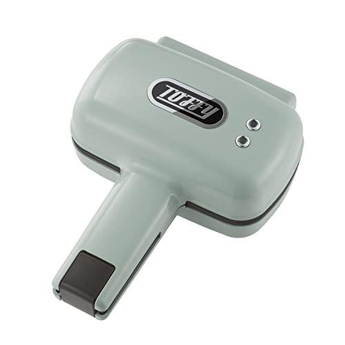 【Toffy/トフィー】 ハーフホットサンドメーカー [プレート交換式] K-HS5 ペールアクア ハーフホットサンド ワッフルプレート 2WA