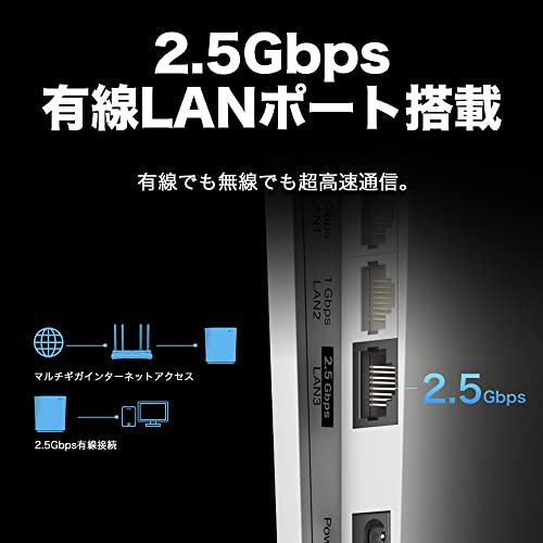 TP-Link WIFI 中継器 WiFi6 無線LAN 4804 Mbps (5GHz) + 1148 Mbps (2.4GHz) 11ax_3