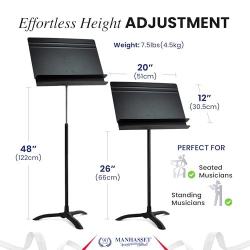 Manhasset マンハセット 譜面台 M50 オーケストラモデル(Orchestral Stand)ブラック_2