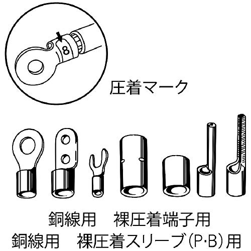 ロブテックス 圧着工具(裸圧着端子/裸スリーブ用) AK19A_4