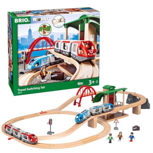 BRIO (ブリオ) トラベルレールセット [全42ピース] 33512 対象年齢 3歳~ 【おもちゃ 玩具 木製おもちゃ 木製レール レールセ