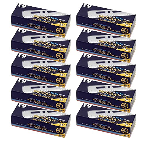 カイキャプテン チタン マイルド プロタッチ-メタルガード15×10個 業務用 貝印カミソリの通販は 7,973円