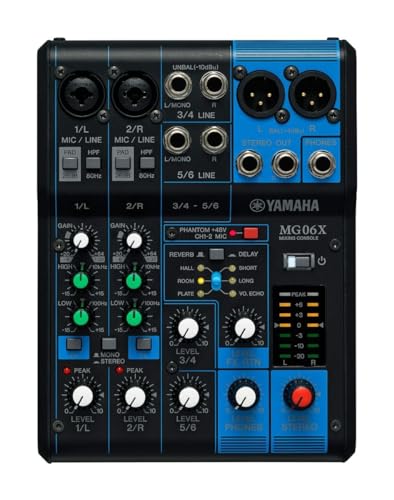 ヤマハ YAMAHA 6チャンネルミキシングコンソール MG06X 最大 2 Mic / 6 Line入力( 2 モノラル+2 ステ？オ) SP