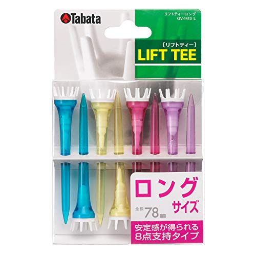 Tabata(タバタ) ゴルフ ティー プラスチックティー リフトティー ロング 78mm 8本入 GV1413 L