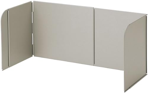 下村企販 レンジガード システムキッチン用 グレー 【日本製】 フッ素加工 サイズ調整可能 幅36.5〜67cm ガス・IH対応 コンロ全体を囲