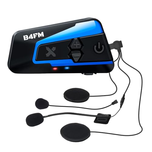LX-B4FM バイク インカム 10riders 10人同時通話 FMラジオ Bluetooth防水インターコ 音楽共有 バイク用インカム ス