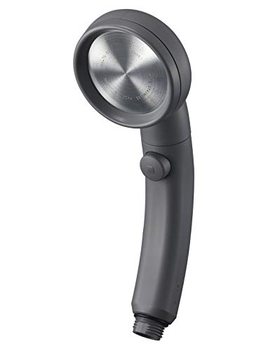 SANEI(サンエイ) シャワーヘッド レイニームーヴ 手元ストップ 節水率50% 角度調節 極細水流 勢いアップ グレー PS383-82XA