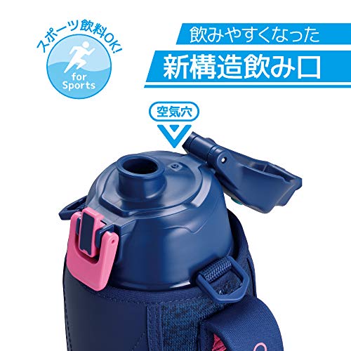 サーモス 水筒 真空断熱スポーツボトル 1.5L ネイビーピンク 保冷専用 FHT-1501F NV-P_4