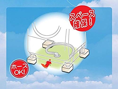 因幡電工(INABA DENKO) 洗濯機用防振かさ上げ台 ふんばるマン OP-SG600 ホワイト 5袋セット_2