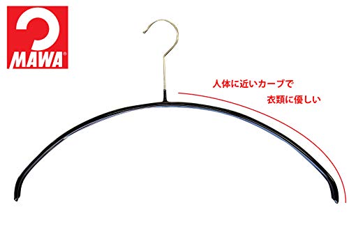 マワ すべり落ちない ハンガー 人体ハンガー ドイツ製 30本組 ブラック 111504 10年保証_4