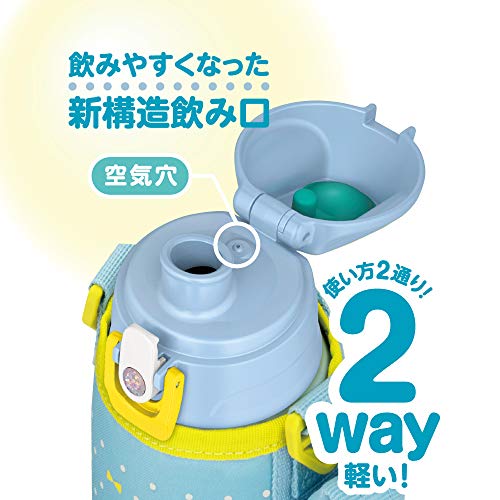 サーモス 水筒 真空断熱2ウェイボトル 0.8L/0.83L ミントドット FJJ-800WF MTD_3