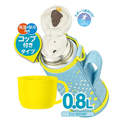 サーモス 水筒 真空断熱2ウェイボトル 0.8L/0.83L ミントドット FJJ-800WF MTD_4