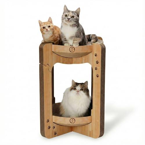 猫壱 バリバリボウルタワー 爪研ぎ ライトブラウン XL 4,702円