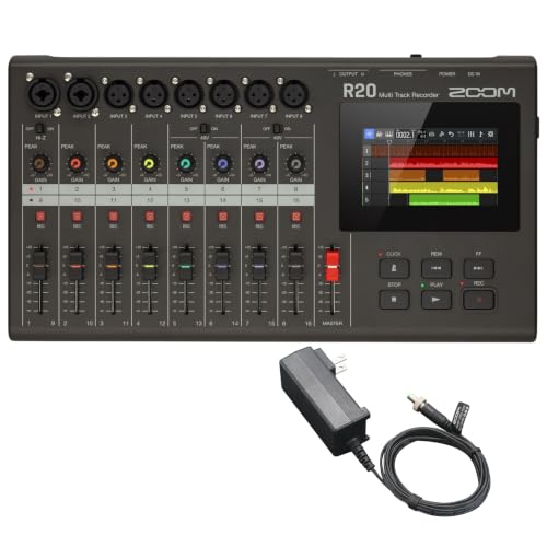 ZOOM R20 16トラックマルチトラックレコーダー 8系統XLR/TRS入力 