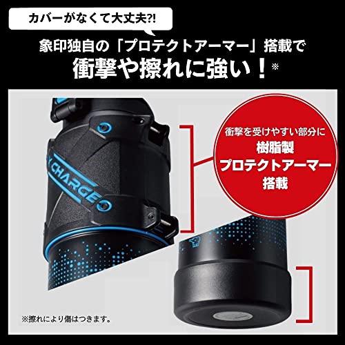 象印マホービン(ZOJIRUSHI) 水筒 シームレスせん スポーツタイプ 大容量 1.5L 直飲み ステンレスクールボトル ブル—ブラック せ_2