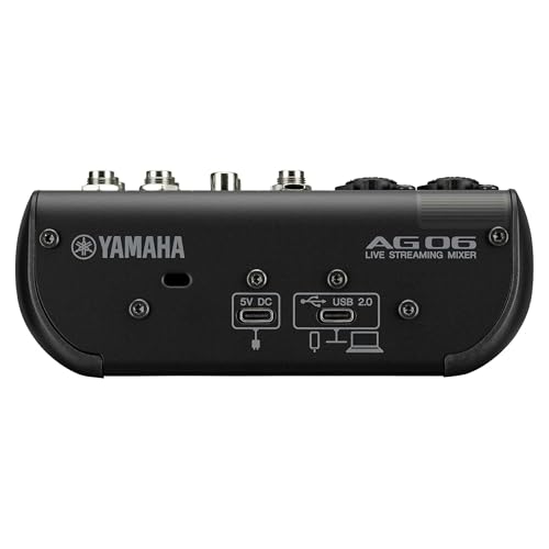 ヤマハ(YAMAHA) ライブストリーミングミキサー 6チャンネル ブラック AG06MK2 B_1