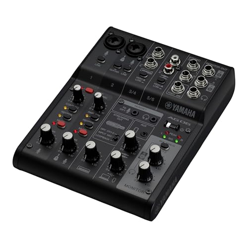 ヤマハ(YAMAHA) ライブストリーミングミキサー 6チャンネル ブラック AG06MK2 B_2