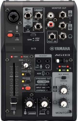 ヤマハ(YAMAHA) ライブストリーミングミキサー 3チャンネル ブラック 
