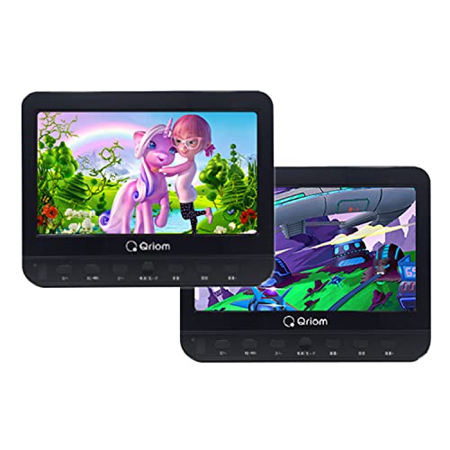 [山善] ポータブル DVDプレーヤー ヘッドレストモニター 10.1インチ 2台セット ツインモニター 車載 CPRM対応 リモコン付き CP