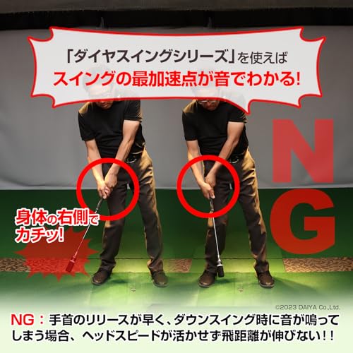 ダイヤゴルフ(DAIYA GOLF) ダイヤスイングVS スイング練習器具 トレーニング 屋内ゴルフ練習道具 練習用クラブ ゴルフ練習用バット_4