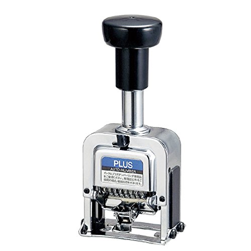 プラス ナンバーリング F型(A字体) 【付属品:インク(黒)、ステッキ】 30-597 IJ-075F