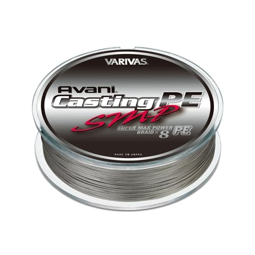 VARIVAS(バリバス) PEライン アバニ キャスティングPE スーパーマックスパワー 400m 6号 MAX90lb 8本 ステルスグレー