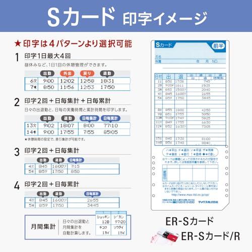 マックス タイムレコーダー ER-110SU ER90718(ホワイト)_3