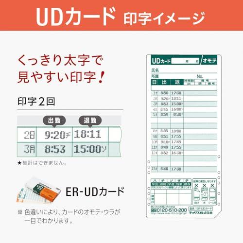 マックス タイムレコーダー ER-110SU ER90718(ホワイト)_4