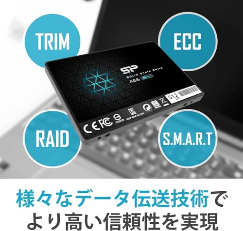 SP Silicon Power シリコンパワー SSD 512GB 3D NAND採用 SATA3 6Gb/s 2.5インチ 7mm PS4動_4