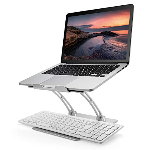 エレコム(ELECOM) ノートPCスタンド アルミ合金 角度高さ無段階調整 折りたたみ時サイズ:幅240×奥行285×高さ55mm 耐荷重:1
