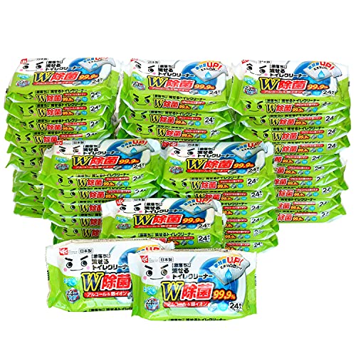 限定激落ちくん 流せる 除菌99.9% トイレクリーナー 24枚入×48個 (1152枚) アルコール&銀イオンのW除菌 大容量 ケース販売の通販は