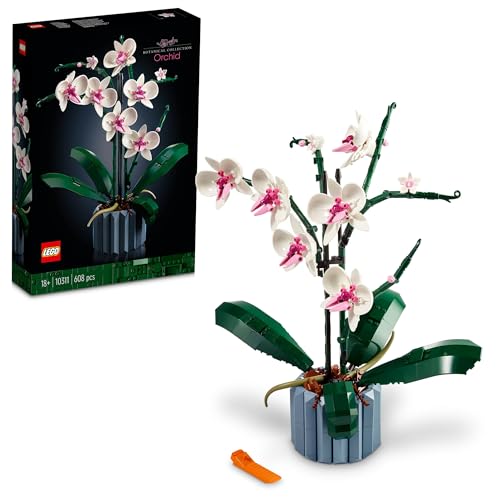 レゴ(LEGO) ボタニカル 胡蝶蘭 おもちゃ 玩具 誕生日 プレゼント ブロック 母の日 父の日 男性 女性 花束 造花 飾り インテリア オ