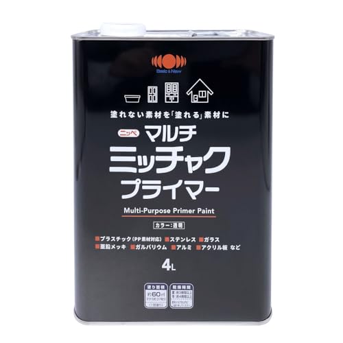 ニッペ(Nippe) 素地密着 塗装可能 上塗り万能 マルチミッチャクプライマー 4L 6,984円
