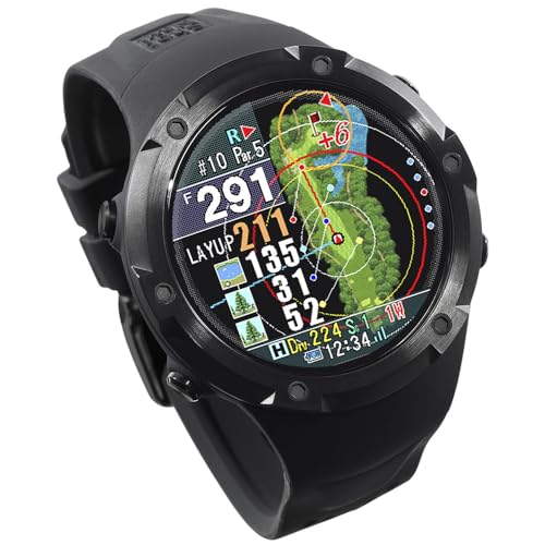 ShotNavi Evolve PRO(ショットナビ) ブラック 大画面カラー液晶 最新GPSチップ「M10」 GPSゴルフナビ ゴルフ距離計