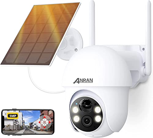 500万 4灯夜間カラー撮影・Alexa対応 防犯カメラ 屋外 ソーラー 電源不要 完全無線 長時間稼働 5DBiWiFi強化 PSE&技適認証