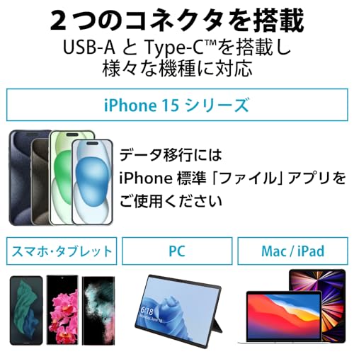 エレコム USBメモリ 32GB USB3.2（Gen1） Type-C キャップ式 ブラック MF-CAU32032GBK