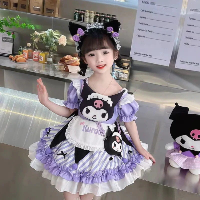 クロミちゃん 子供服 ワンピース サンリオ 女の子 プリンセスドレス