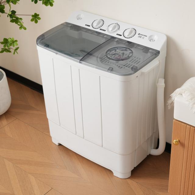 OSJ 洗濯機 洗濯容量6kg 脱水容量4kg プラスチック槽 キレイ タイマー コンパクト 一人暮らし 節電 二槽式洗濯機 まとめ洗い 脱水器 縦型洗濯機 ホワイト 洗濯物きれい 引越し 単身