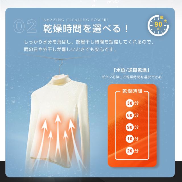OSJ 全自動洗濯機 7kg 縦型 7キロ キレイ タイマー コンパクト 一人暮らし 大型洗濯機 節電 ステンレス槽 まとめ洗い 縦型洗濯機 ホワイト 部屋干し 洗濯 洗濯物きれい 引越し 単身 家電 新生活 全自動 上開き_5