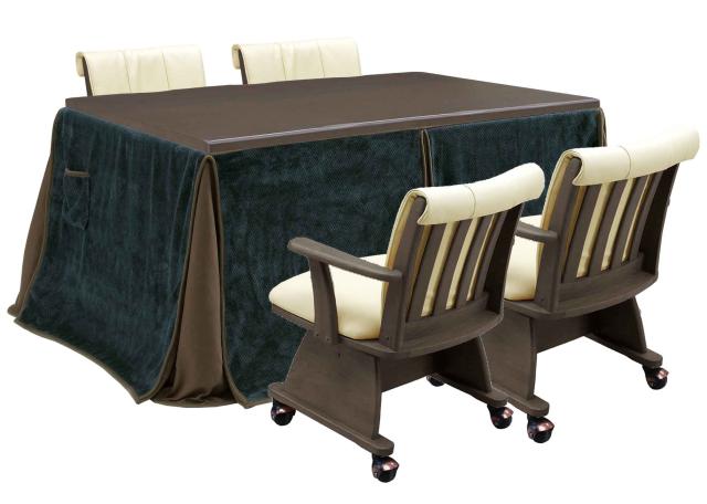 ダイニングこたつ ダイニングテーブル コタツ 長方形 150×90cm ダイニングコタツ コタツテーブル リビング 木製 おしゃれ シンプル モダン 新生活 手元コントローラー UV塗装 小雪の通販は 36,990円